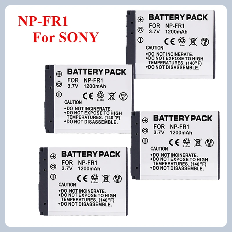 Batterie NP-FR1 1200mAh 3.7V pour SONY DSC P100 P150 P120 T30 G1 V3 T50 F88 P100LJ P100PP P100R P100S P150