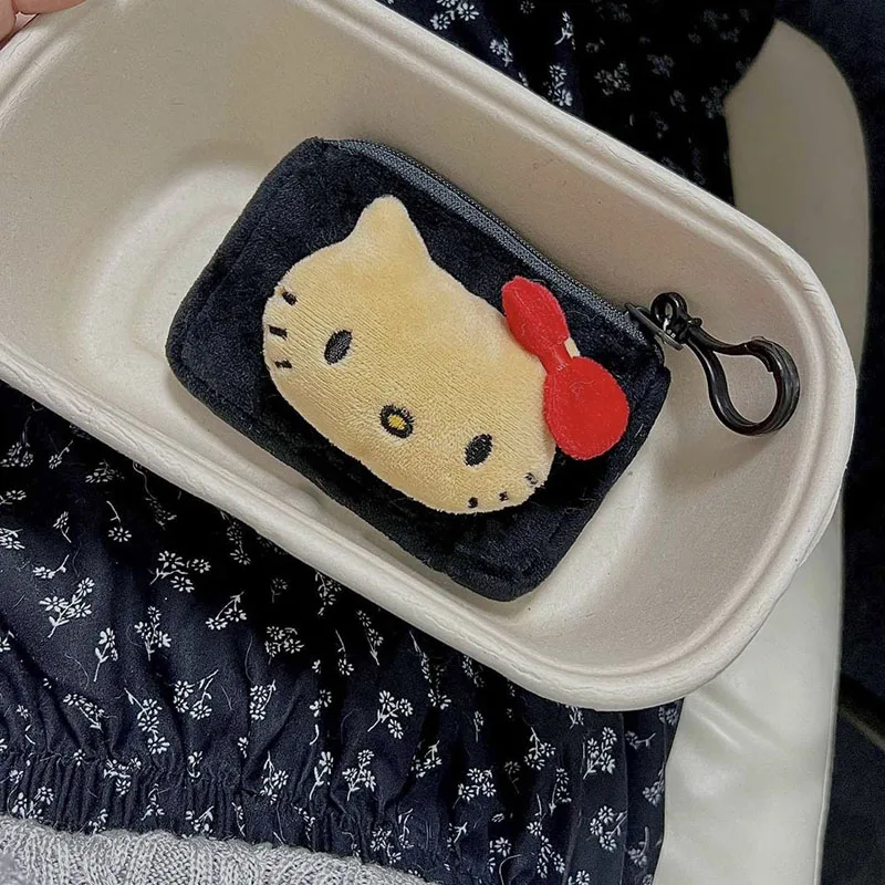 Sanrio Olá Kitty fone de ouvido, 3D Doll Coin Purses, Pingente, Kawaii, Pelúcia, Fofos, Tema havaiano, Desenhos animados, Anime, Presentes de aniversário, Meninas