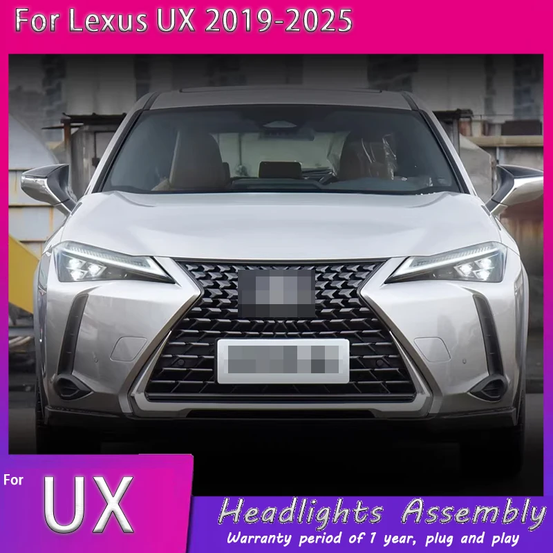 

Автомобильные фары для Lexus UX: Светодиодные фары Lexus UX 2019-2025, ДХО, указатели поворота, дальний свет, проекторы «Ангельские глазки»