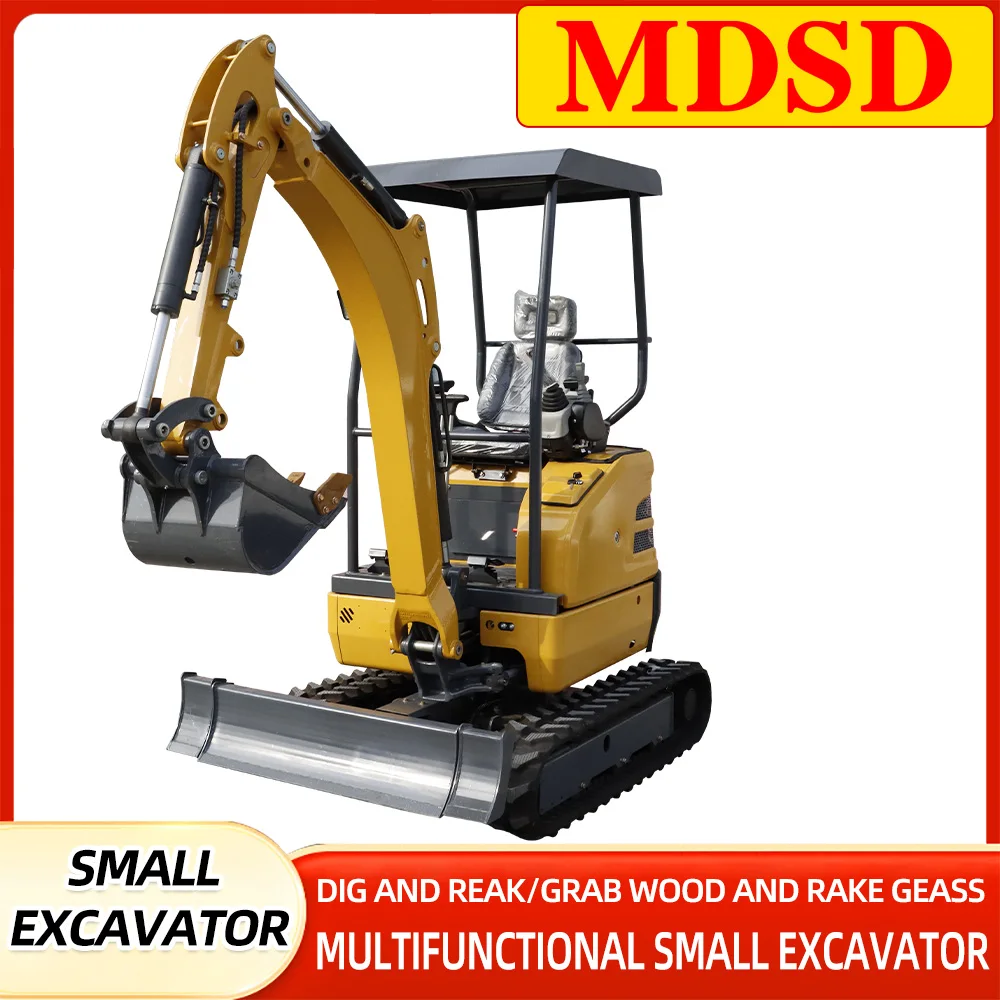 CE/EPA EURO 5 حفارة صغيرة متعددة الوظائف 0.8-2 طن حفار صغير مع جميع أنواع المرفقات حفارة صغيرة حديقة المنزل