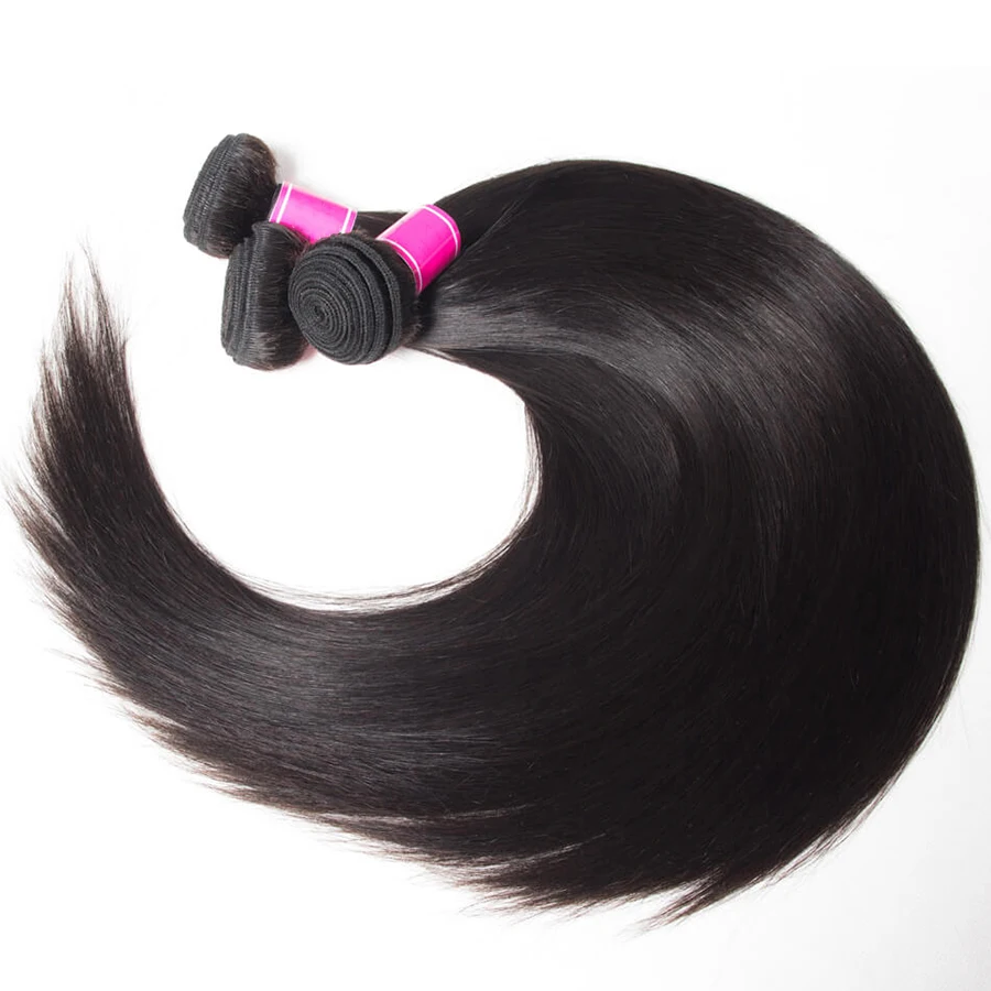 10A الصف بيرو مستقيم الشعر نسج حزم 100% غير المجهزة عذراء الشعر البشري حزم تمديدات شعر ريمي 14-30 بوصة #4