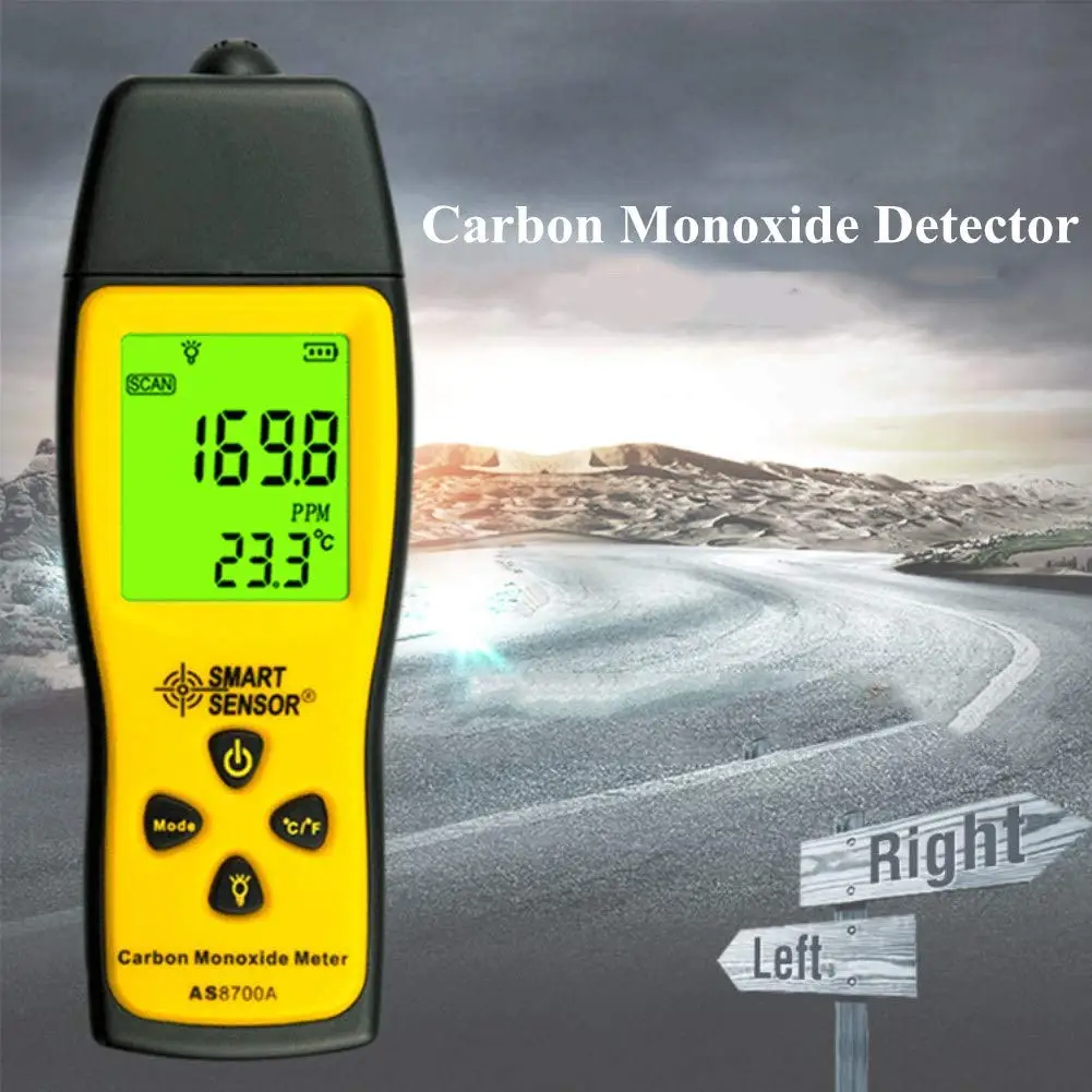 

SmartSensor Handheld Carbon Monoxide Meter Portable CO Gas Leak Detector Gas Analyzer High Precision Detector Repair Tools