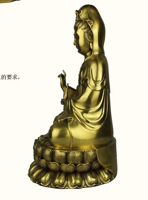 Special offer--TOP collection Home Decor Religious the Goddess of Mercy Avalokitesvara  Buddhism Brass Decoration