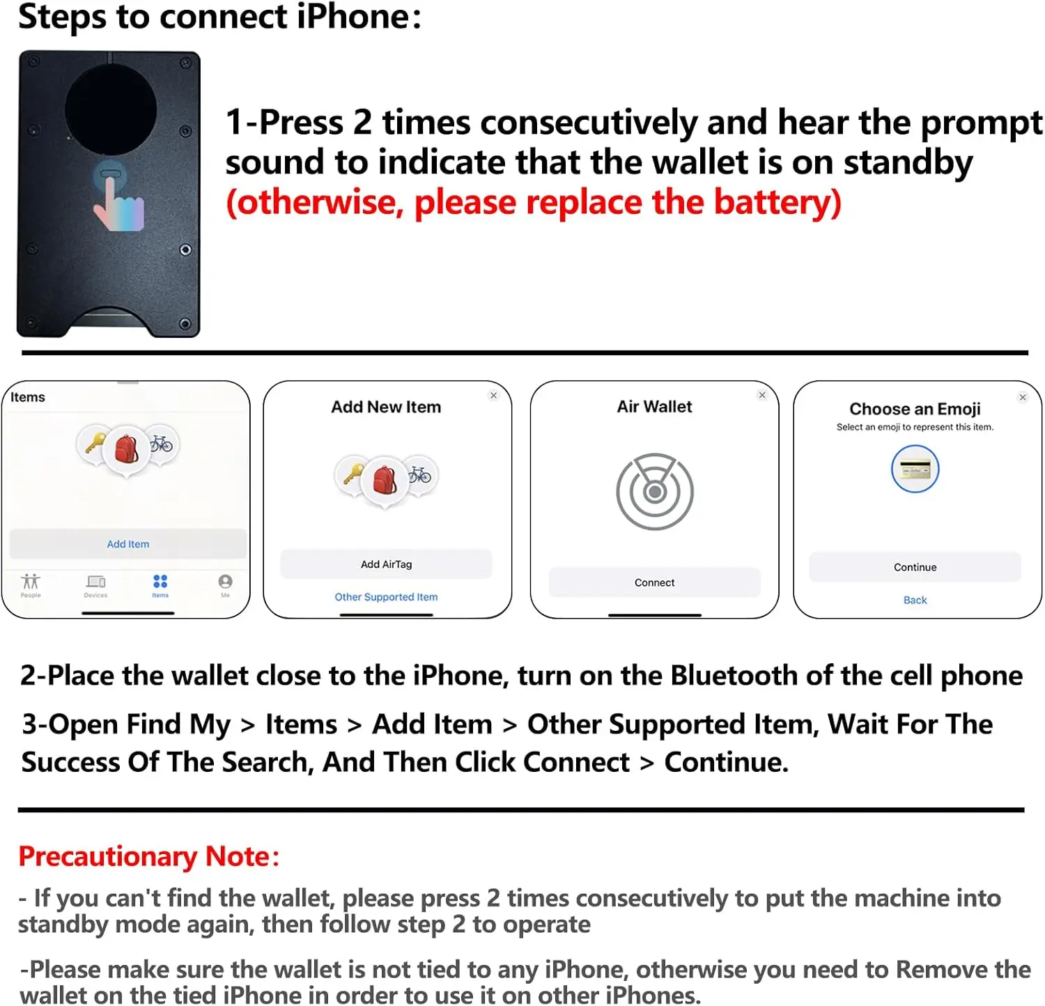 محفظة معدنية ذكية مدمجة Find My Tracker (iOS فقط)، تصميم معدني يحجب RFID، يحمل 12 بطاقة ومشبك نقدي قابل للإزالة