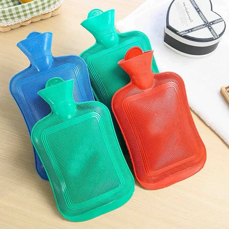 1PC 500ml Water Injection Rubber Hot Water Bottle Thick Bottle Winter Warm Water Bag Hand Feet Warmer