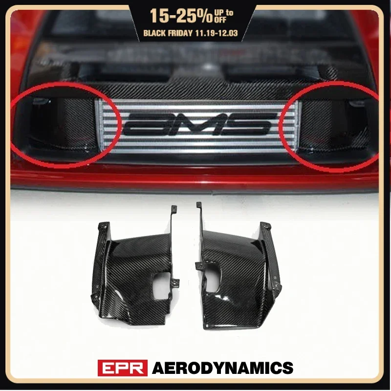 

Car Accessories For Mitsubishi Evolution X EVO 10 Carbon Fiber Intercooler Side Panel Glossy Finish Air Intake Duct Vent Cover