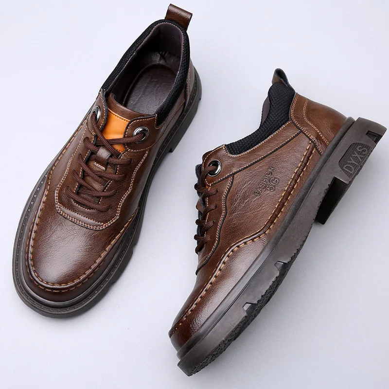 

Spring Autumn New Men's Elevated Shoes High Quality Business Dress Shoes Men's Genuine Leather Shoes Outdoor Oxford Shoes