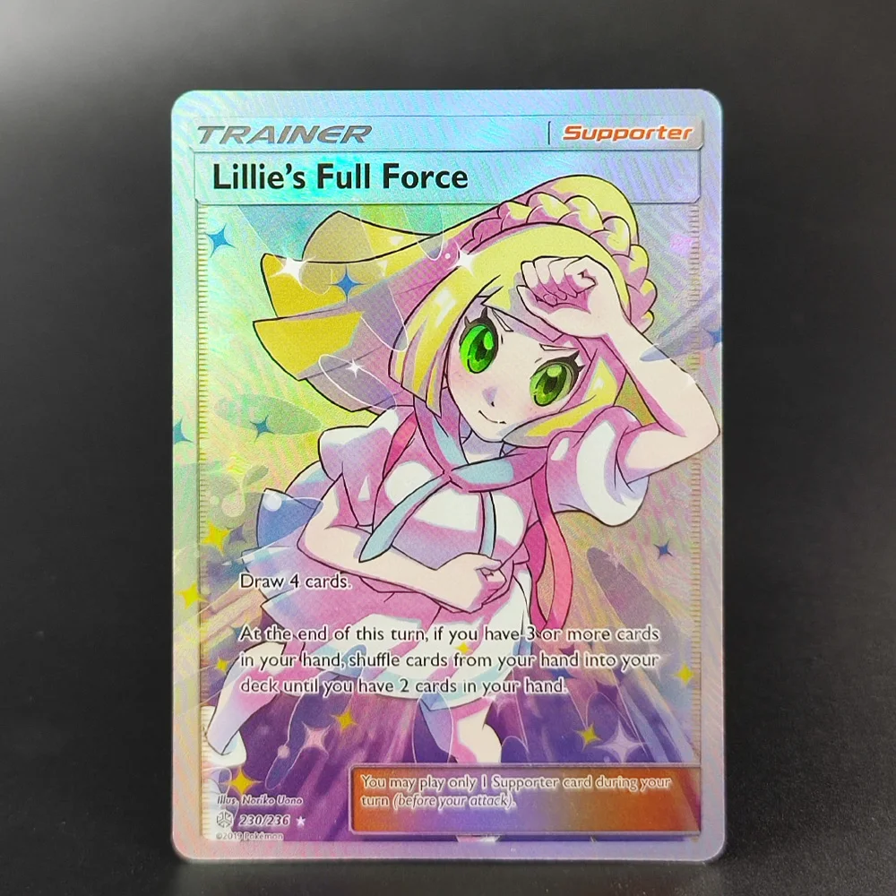 8 Stücke PTCG Englisch Pokemon Sammlung Karten Herausforderung Gunsten Full Force Cynthia Ns Resolve Rosa Klassisches Spiel Anime Karten Geschenk Spielzeug