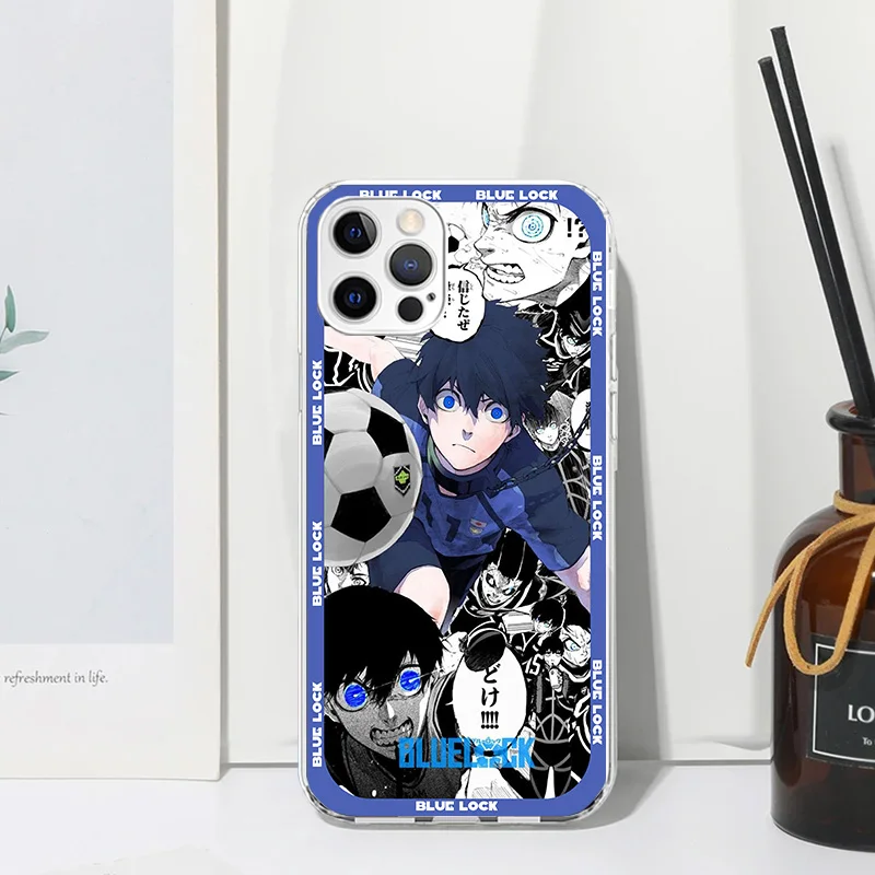 Anime Blue Lock Phone Case For Iphone 16 15 14 13 Pro Max 12 Mini 11 X Xr Xs 7 Plus 8 + Se 2020 Art Fundas Back Cover