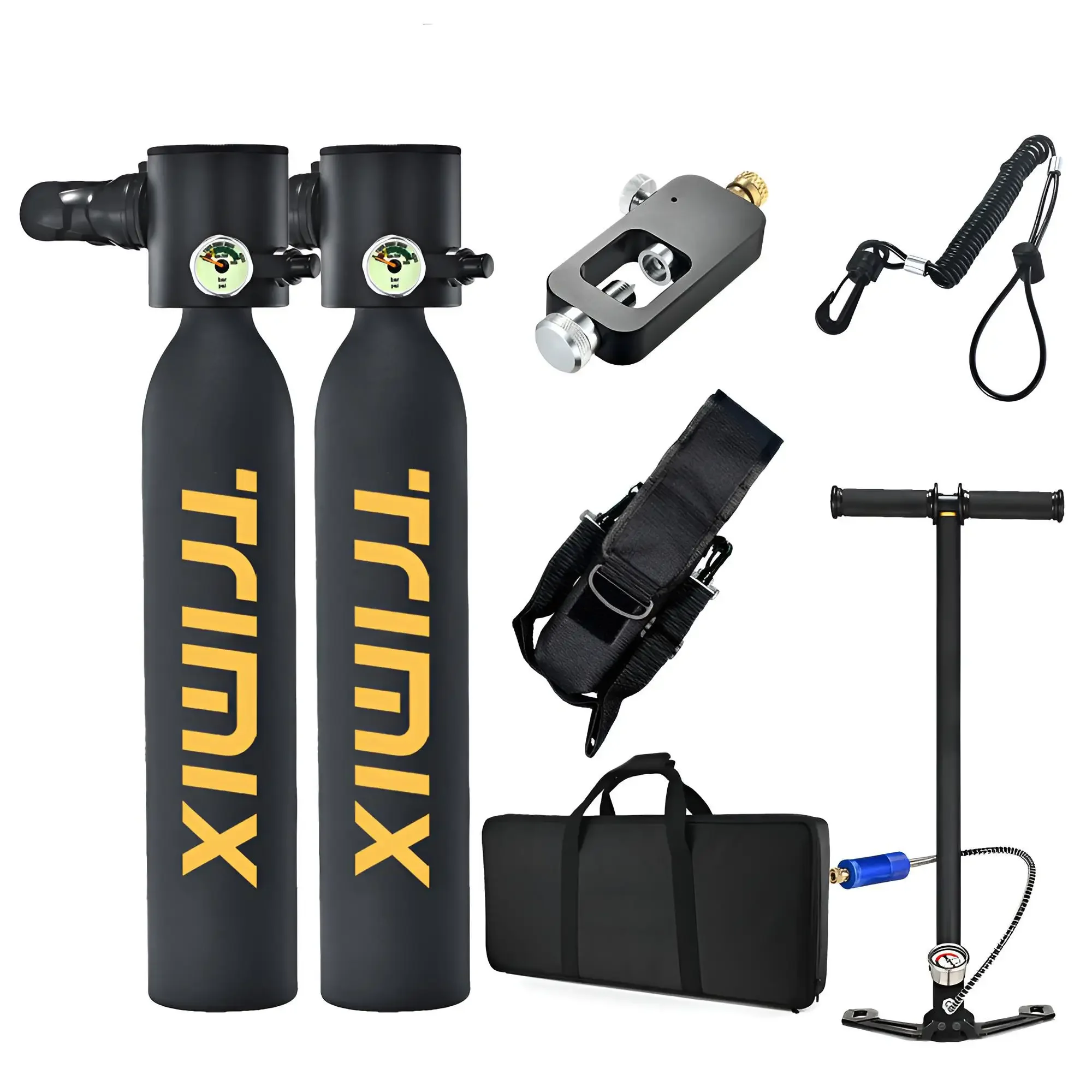 Trimix Mini Diving  Air Scuba Tank Cylinder Bottle Equipment High Pressure Scuba Tank Compresor Car Version 90mm