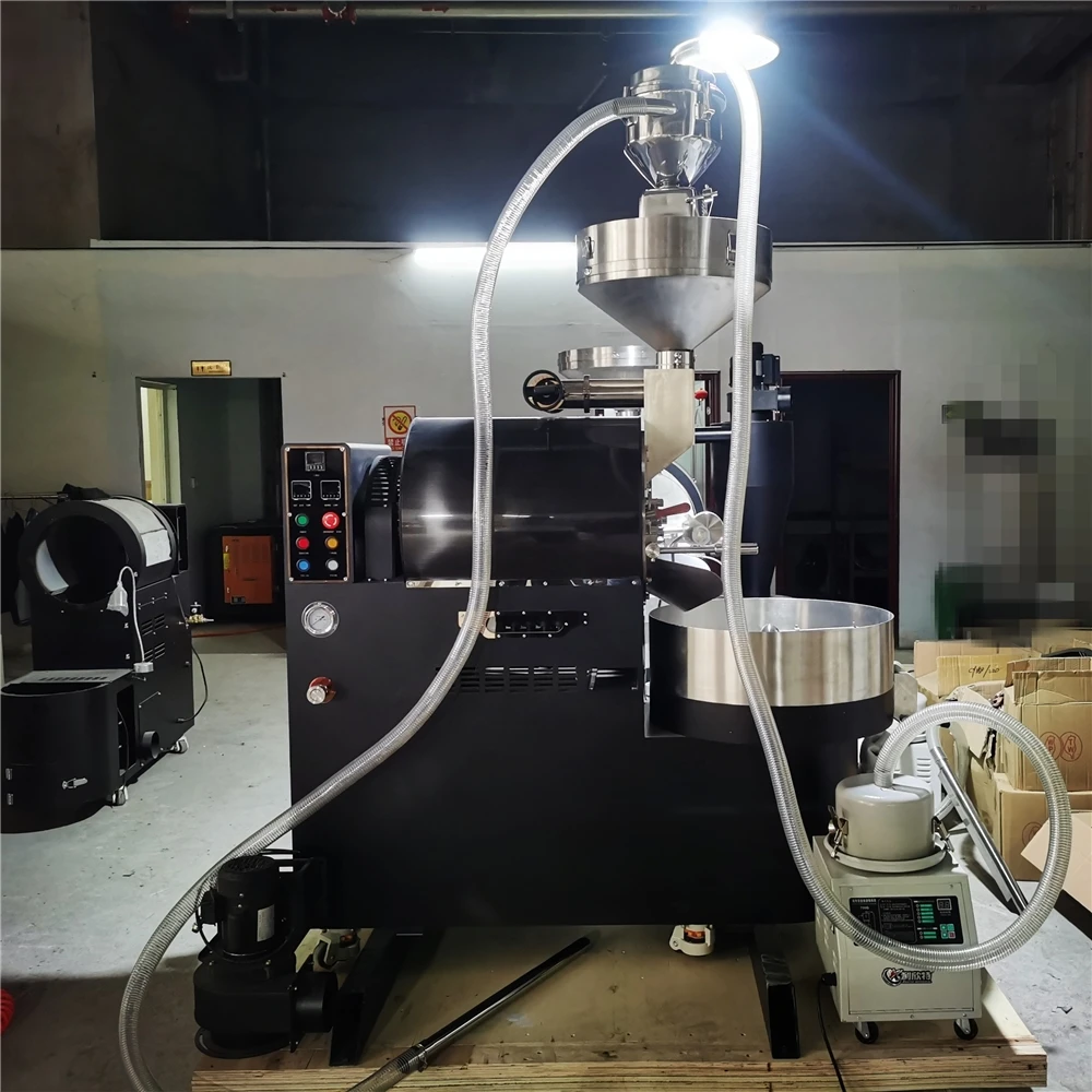 

Green Vacuum Coffee Silo Vertical Coffee Loader
