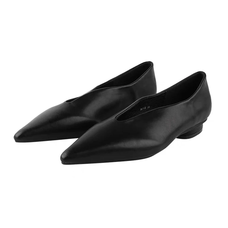 Flats scarpe da donna a punta sandali eleganti alla moda poco profondi primavera 2024 nuovo Designer di lusso Casual accogliente Walking Mujer