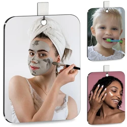 Shower Mirror Fogless For Shaving Mirror For Shower,Unbreakable Deluxe Organic Glasss Makeup Mirror