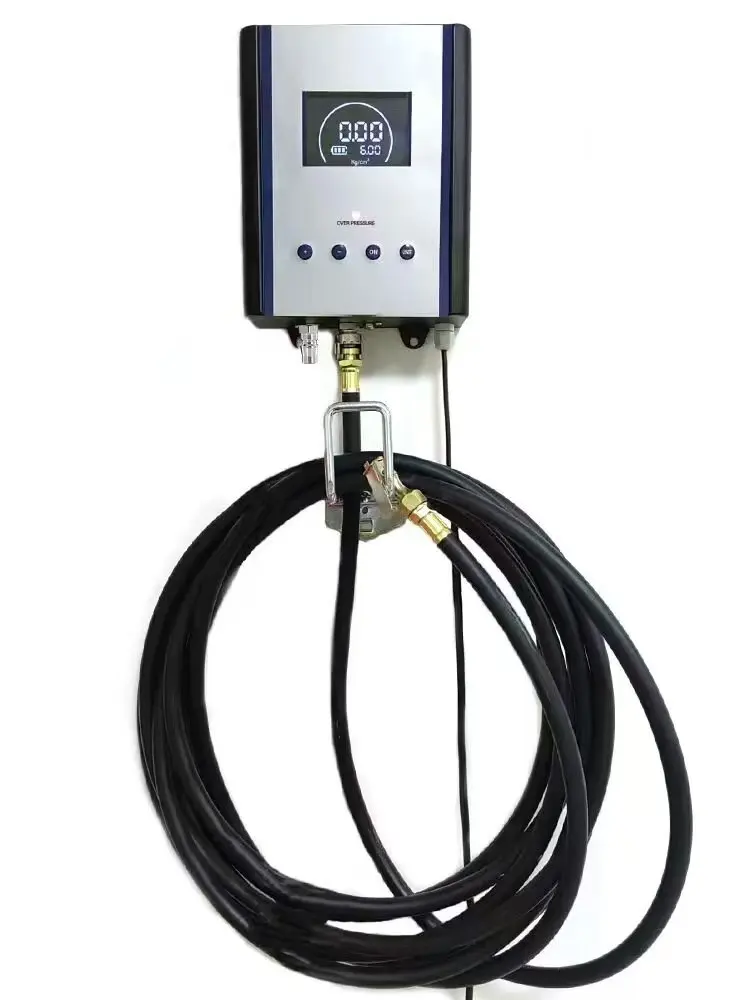 

Simple Wall-Mounted LED/LCD Digital Automatic Tire Inflator Dual Cylinder Suitable For Car Bus And Motorcycle Maintenance