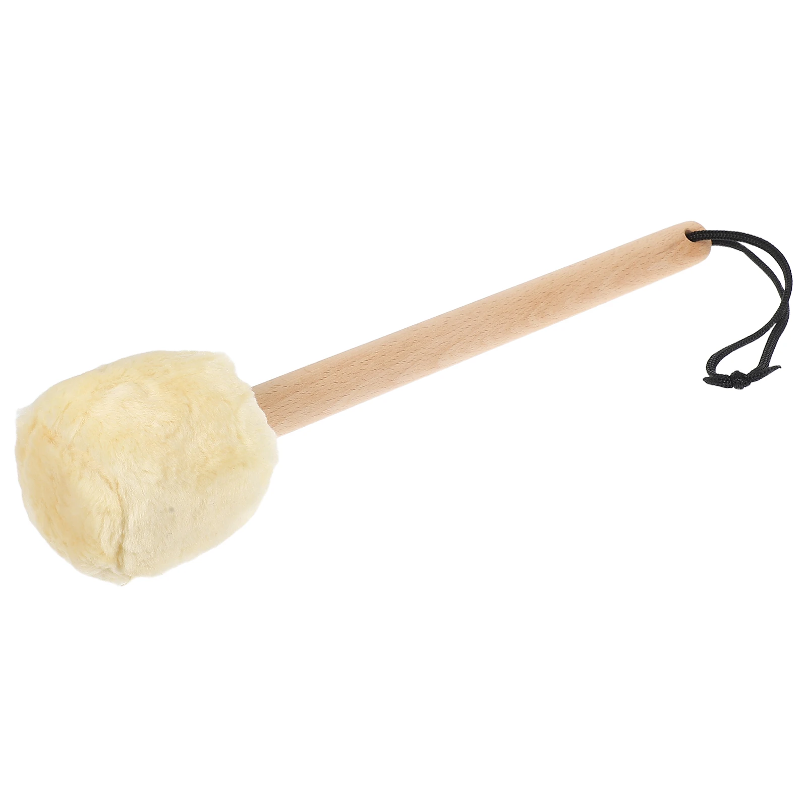 

Bass Drumstick Head Velvet Mallet Wood Handle Non Skid Grip Teaching Practice Percussion Instrument Part Stage Performance