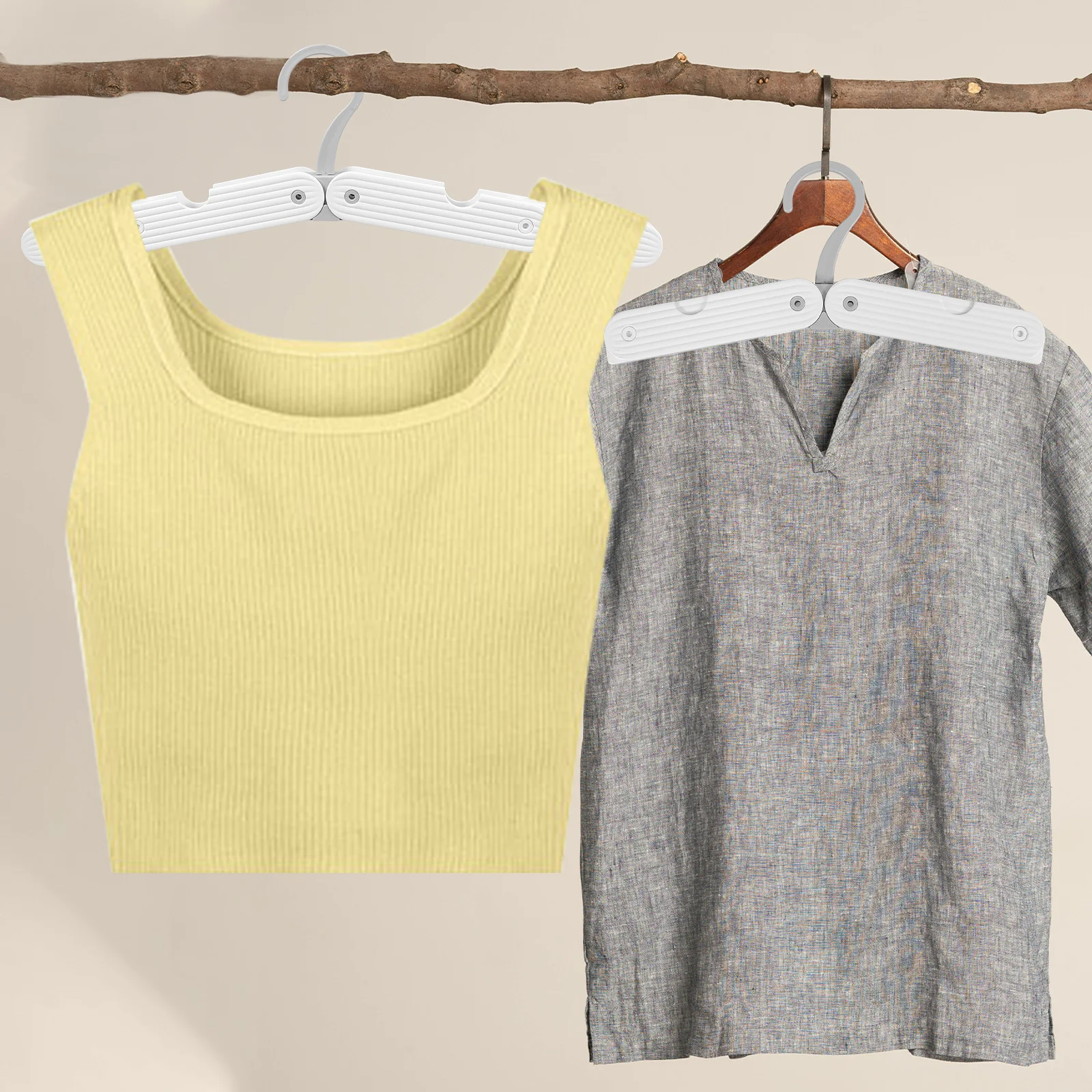 2 шт. складная вешалка для одежды, складные вешалки для экономии места для путешествий, домашнего шкафа, органайзера, рубашки, брюк, пальто, складная одежда