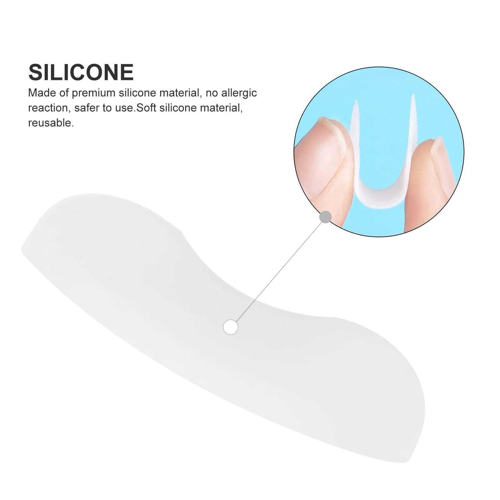 

5Pairs Silicone Eyelash Ironing Assistants Flexible Reusable Eyelash Pads Lash Lift Curling Perm Cushions Salon Supplies