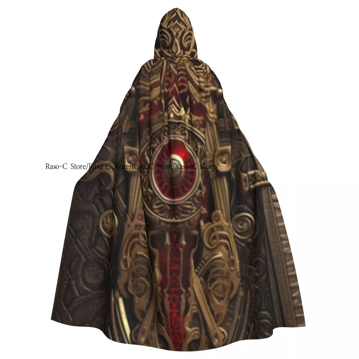 Capa larga con capucha para otoño