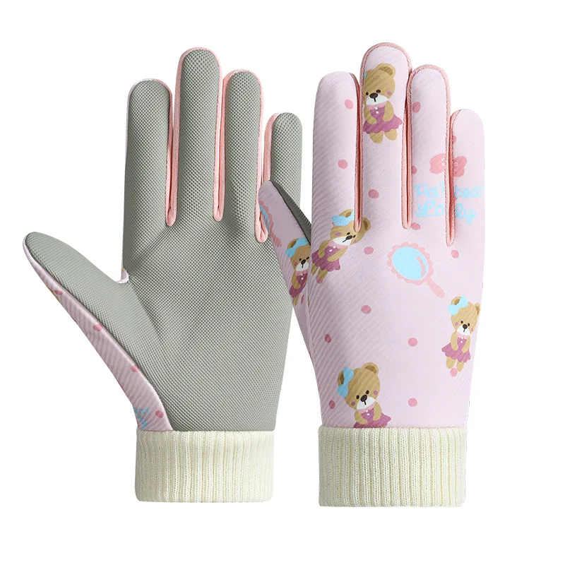 AliExpress NONE Cartoon Kids Gloves Warm Cycling Autumn Winter Boys Girls Gloves Hiking Touchscreen Outdoor Water-Repellent Children Thick Ski