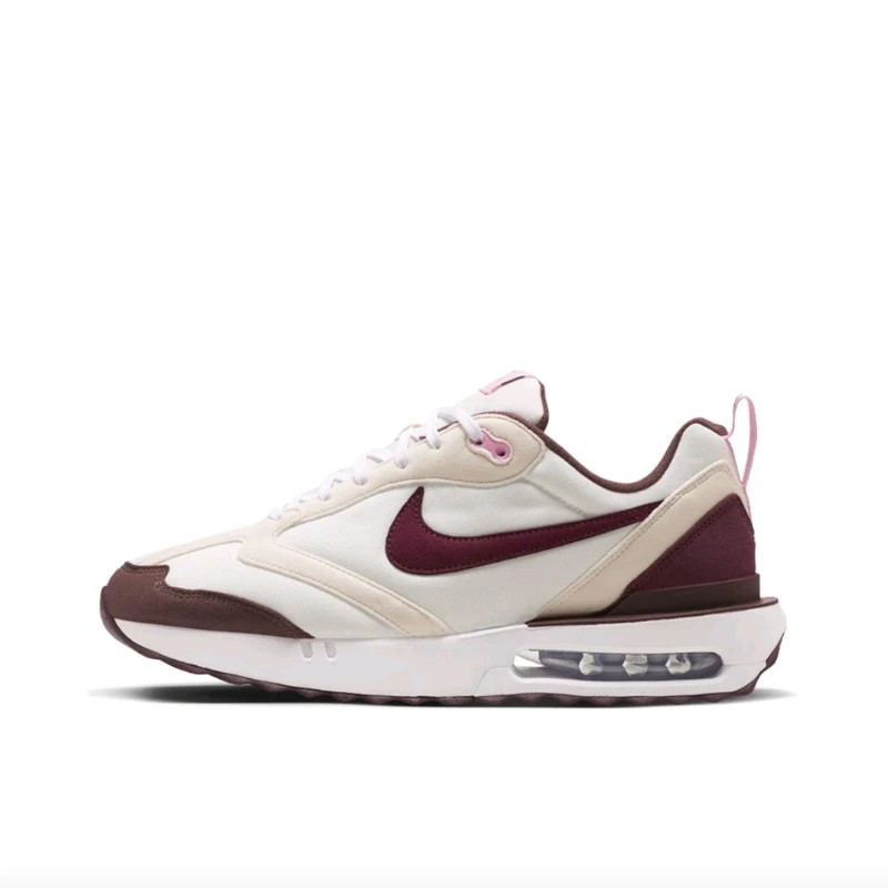 

Nike Air Max Dawn Men's Running Shoes, Non Slip, Encapsulated, Stability Sneakers, Beige/White/Red