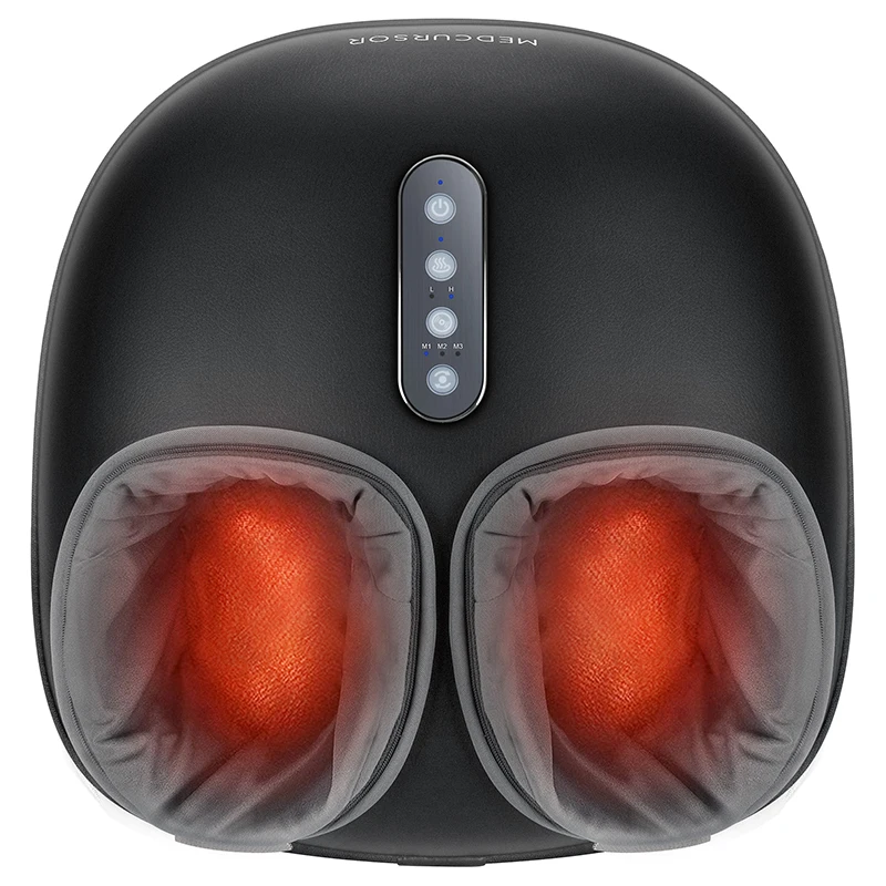 Medcursor Foot Massager with Heat Function, Deep Kneading Massager, Multiple Settings and Adjustable Intensity for Home or Office Use