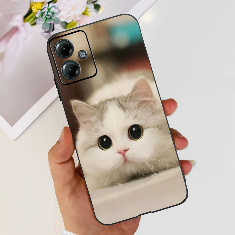 For Moto G14 2023 Case New Fashion Marble Cartoon Soft Cover For Motorola Moto G13 G23 G53 G73 Shockproof Bumper on MotoG14 Etui