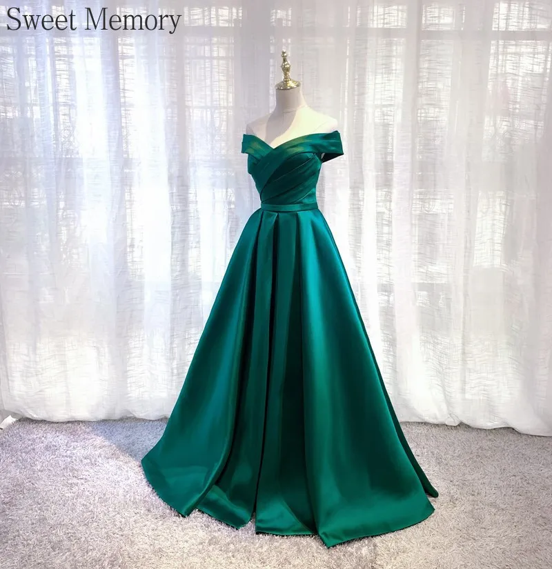 D4119 Customized Green Evening Dresses Satin Long Prom Dress Elegant Women Formal Gown Sexy Lace-Up Bespoke Occasion Dresses