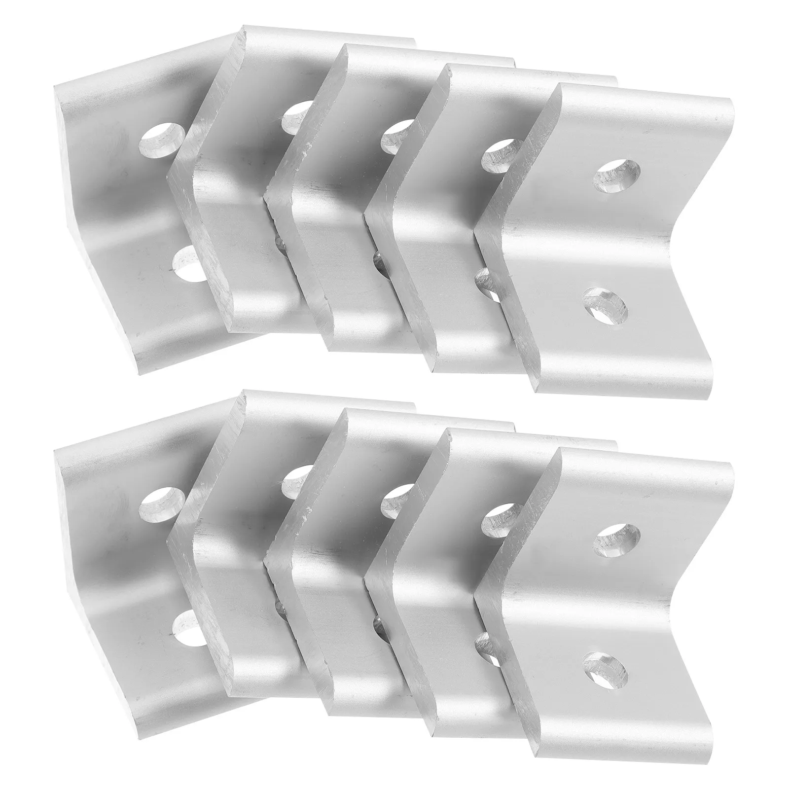 10pcs Heavy-Duty Aluminum Alloy Inside Corner Brackets for 4040 Extrusion Profiles – Right Angle L Connectors