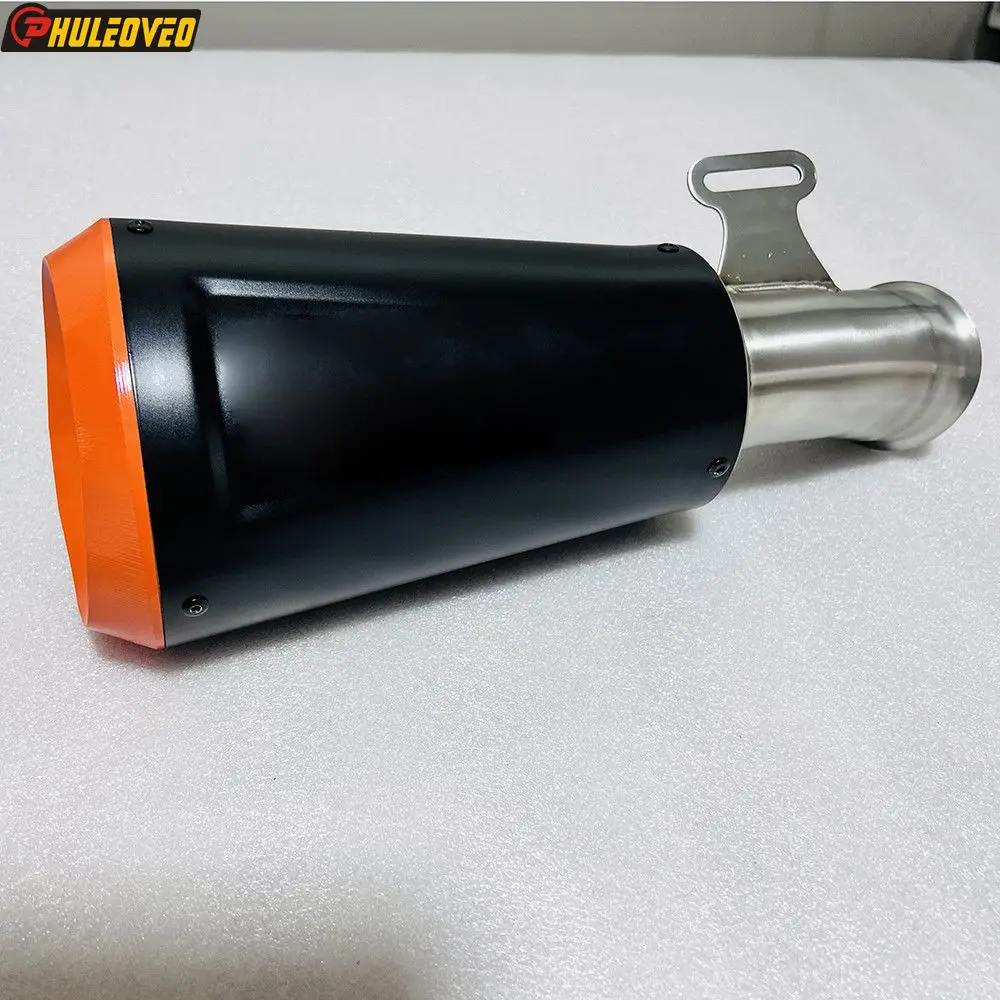 

Titanium Alloy Ceramic Black Slip on Motorcycle Exhaust for KTM 1290 Superduke R 2020-2023 Motorcycle Muffler Can Mid Link Pipe