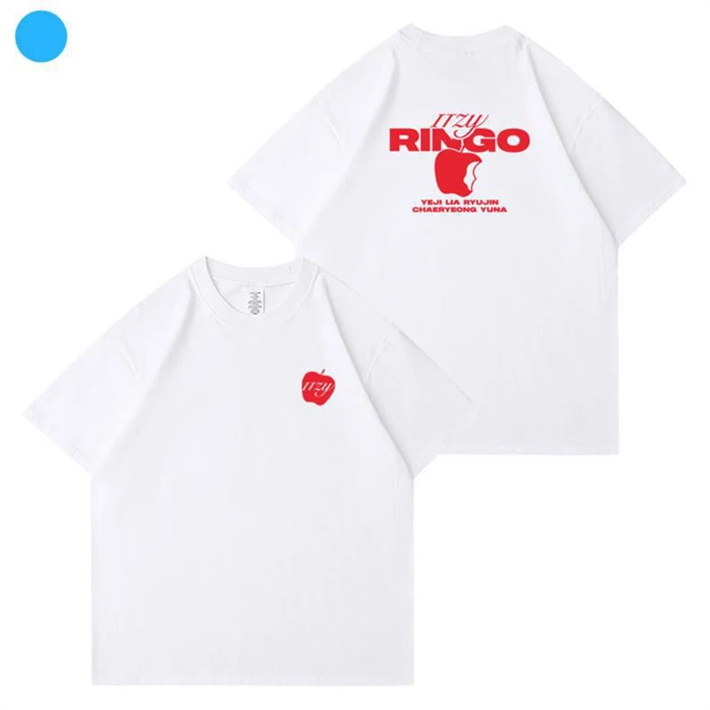 2023 KPOP ITZY RINGO Round Neck Cotton T Short Sleeve Casual Top Man/Women Couple Shirts