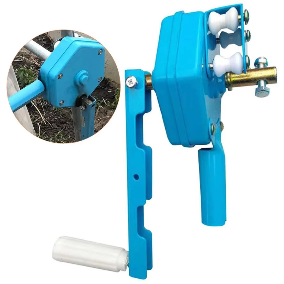Greenhouse Hand Crank Winch, Manual Sidewall Film Roll Up Lifting Device, Easy Install Window Opener for Greenhouse Flower Plant