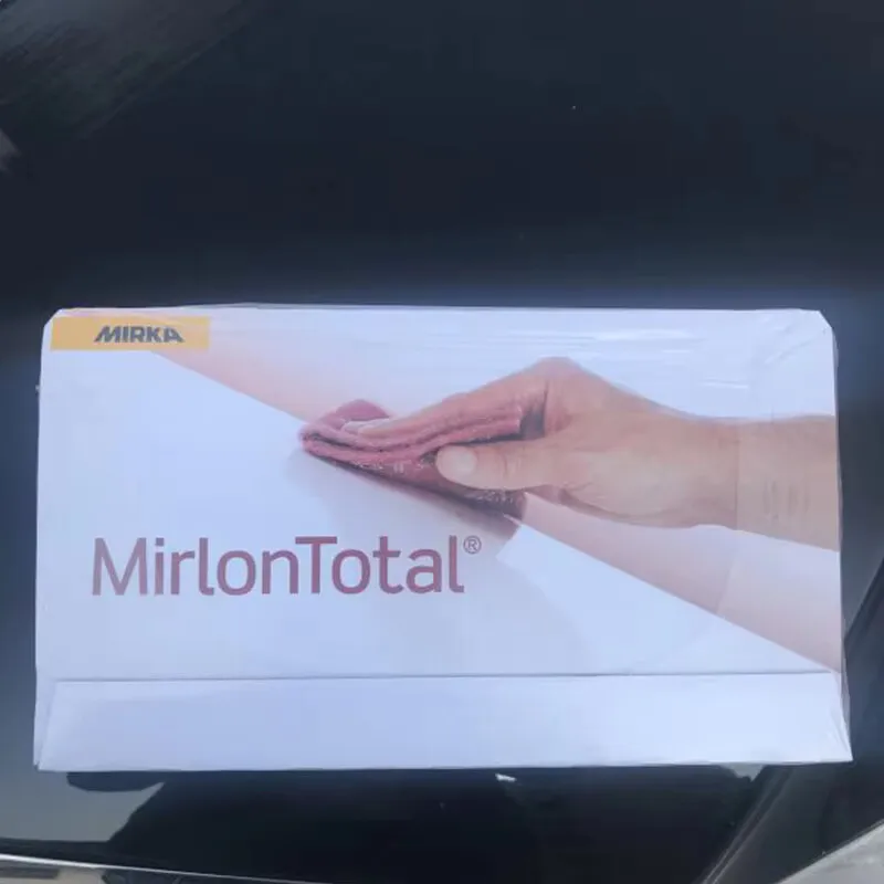 وسادة تنظيف مستطيلة أصلية وأصلية من ميركا، أحمر-رمادي، 1500/360 شبكة، وسادة تلميع من النايلون.