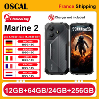 OSCAL Marine 2 [No EU charger ] 24(8+16)GB+256GB/12(4+8)GB+64GB Rugged Smartphone 11000mAh  6.56'' 8MP+16MP Android 15 NFC/GPS