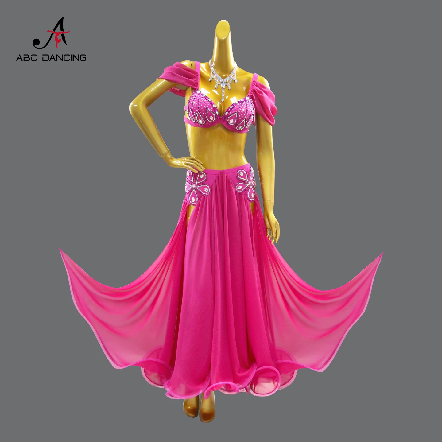 Sexy Belly Dance Costume Practice Clothes Girls Prom Suit Oriental Dancewear Top Stage Womens Bellydance Dress Performance Skirt