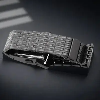 

Часы мужские цифровые LED Hz467 черные, с синим подсветкой, ремешок из нержавеющей стали, формат 12/24 часа, дата, день недели, водонепроницаемость 30М