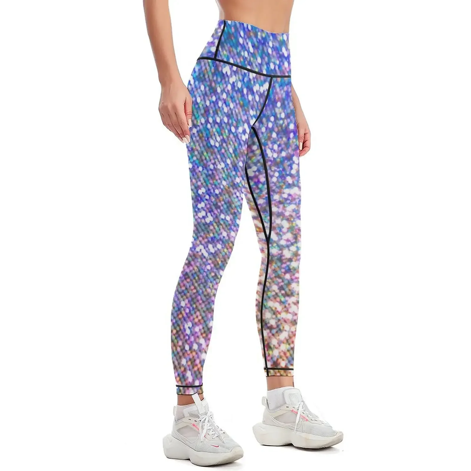 Rainbow Ombre Gradient Stardust Leggings Women's sports legging push up Women's trousers gym womans Womens Leggings