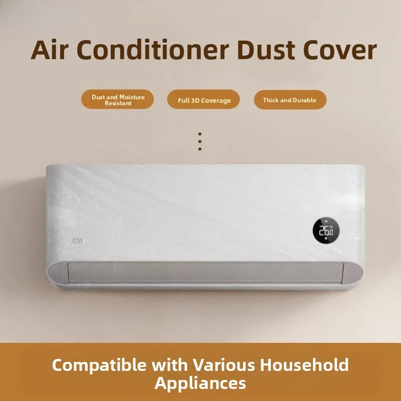 

Thickened Disposable Air Conditioner Dust Cover Universal Hanging Type Standalone Plastic Film Cabinet Machine Cover