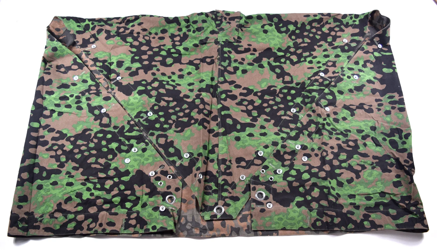 COSPLAY Camouflage REVERSIBLE German Plane Tree Color tent cloth Poncho Reenactments　