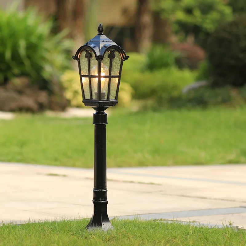 Die-Cast Aluminum IP55 Waterproof Decorative Column Lawn Lamp LED Light Source for Landscape Courtyard Outdoor Lighting