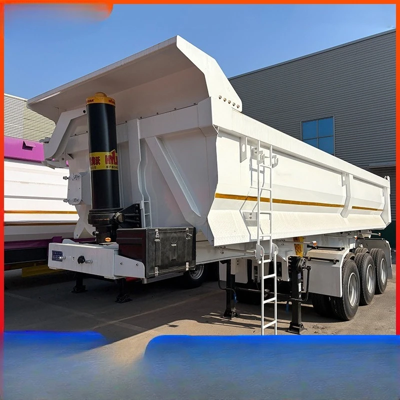 Rear-tipping semi-trailer Rear-tipping semi-trailer dump truck