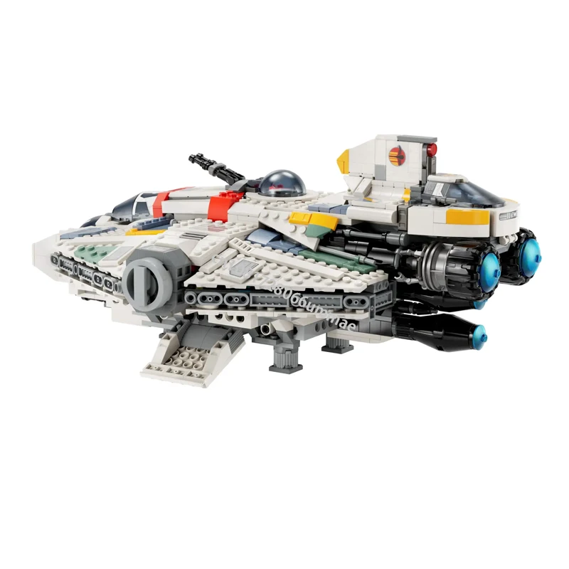 Famous Movie 1394Pcs Phantom II Spaceship Building Blocks DIY Assemble Star Fighter 75357 Model Brick Children Toy Birthday Gift