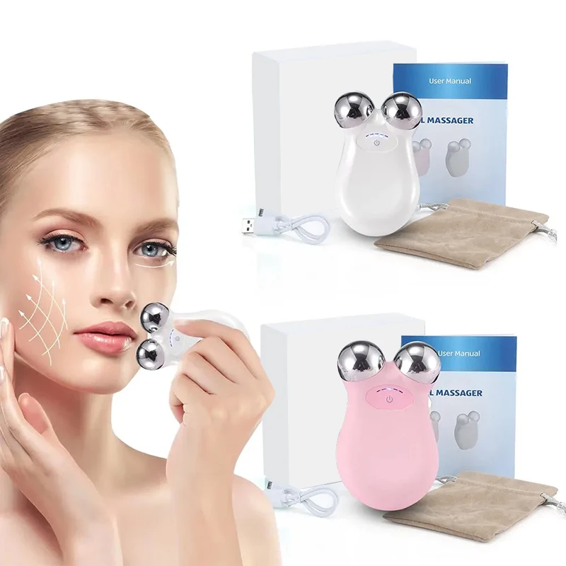 Rechargeable Face Massager 5 Gears Electric Micro-Current 3D EMS Firming Micro Current Deedema Decree Wrinkle Skin Beauty