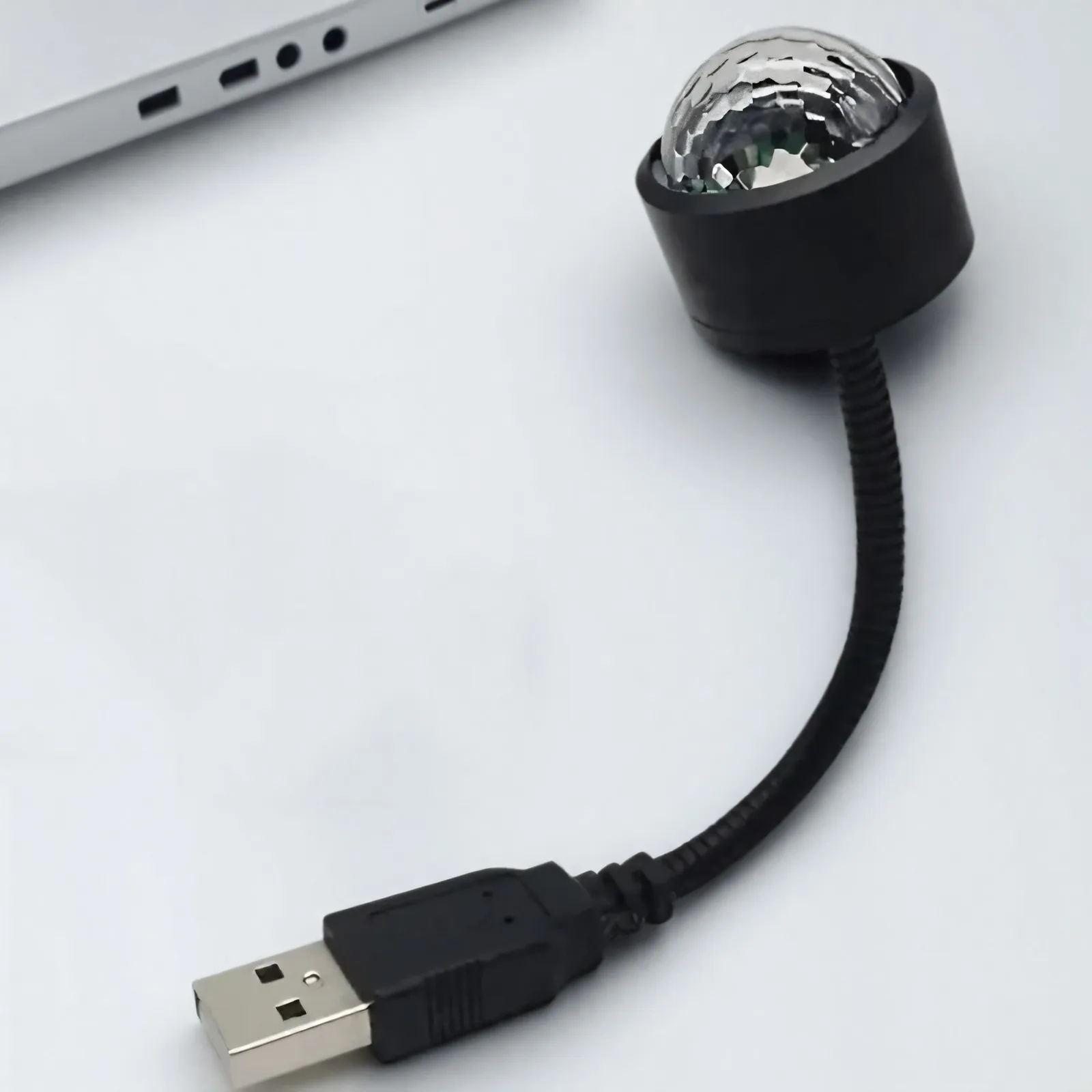 

Красочная светодиодная USB-лампа для диско-шара, атмосферный свет для домашних вечеринок, караоке, дней рождения с управлением звуком, многоцветные эффекты