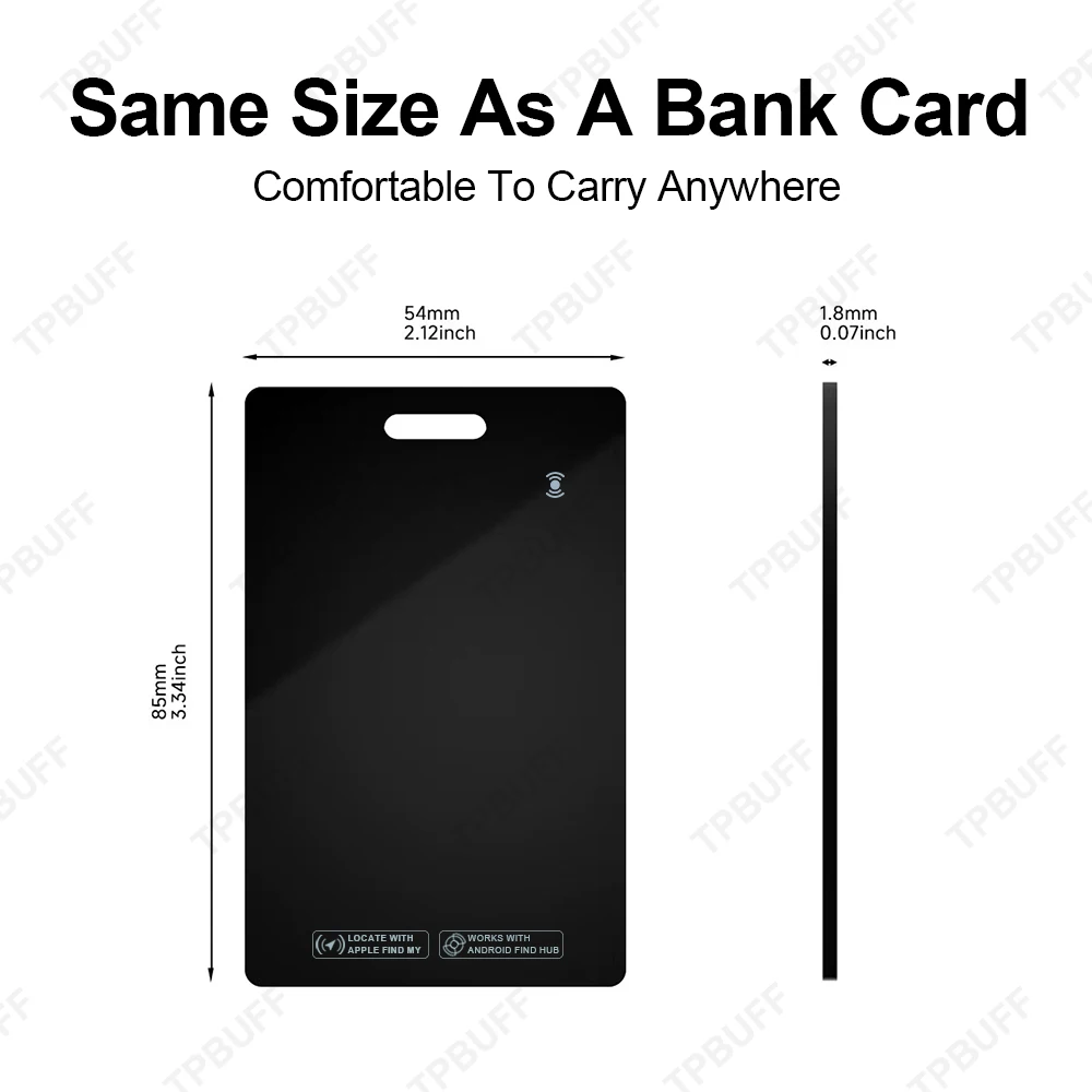 Picture 7: IOS Android Dual System Wallet Tracker Card Tracker Tag,Works with Google Find Hub App and IOS Waterproof for Keys Luggage Walle