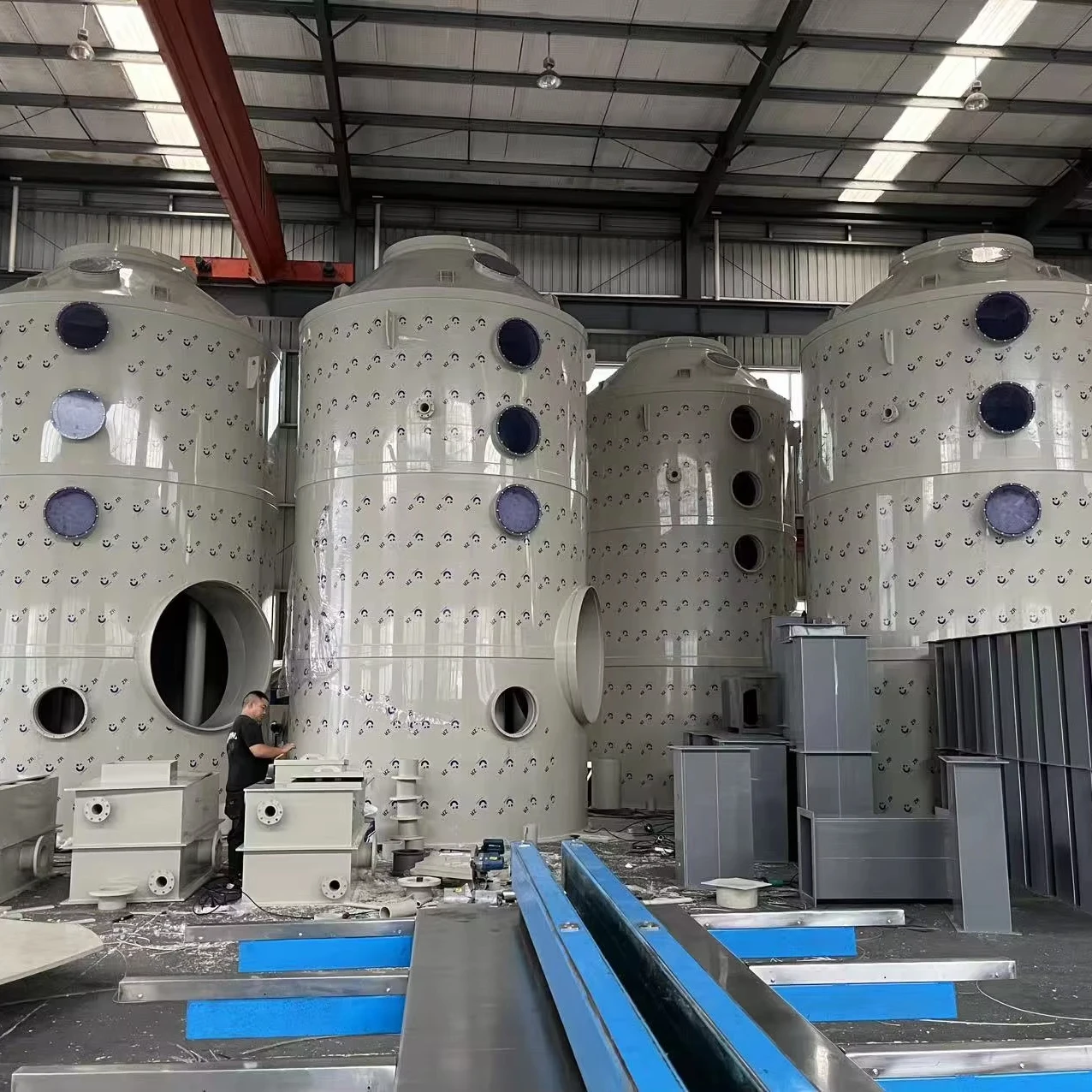 Motore 98% efficienza PP trattamento gas rifiuti apparecchiature di protezione ambientale