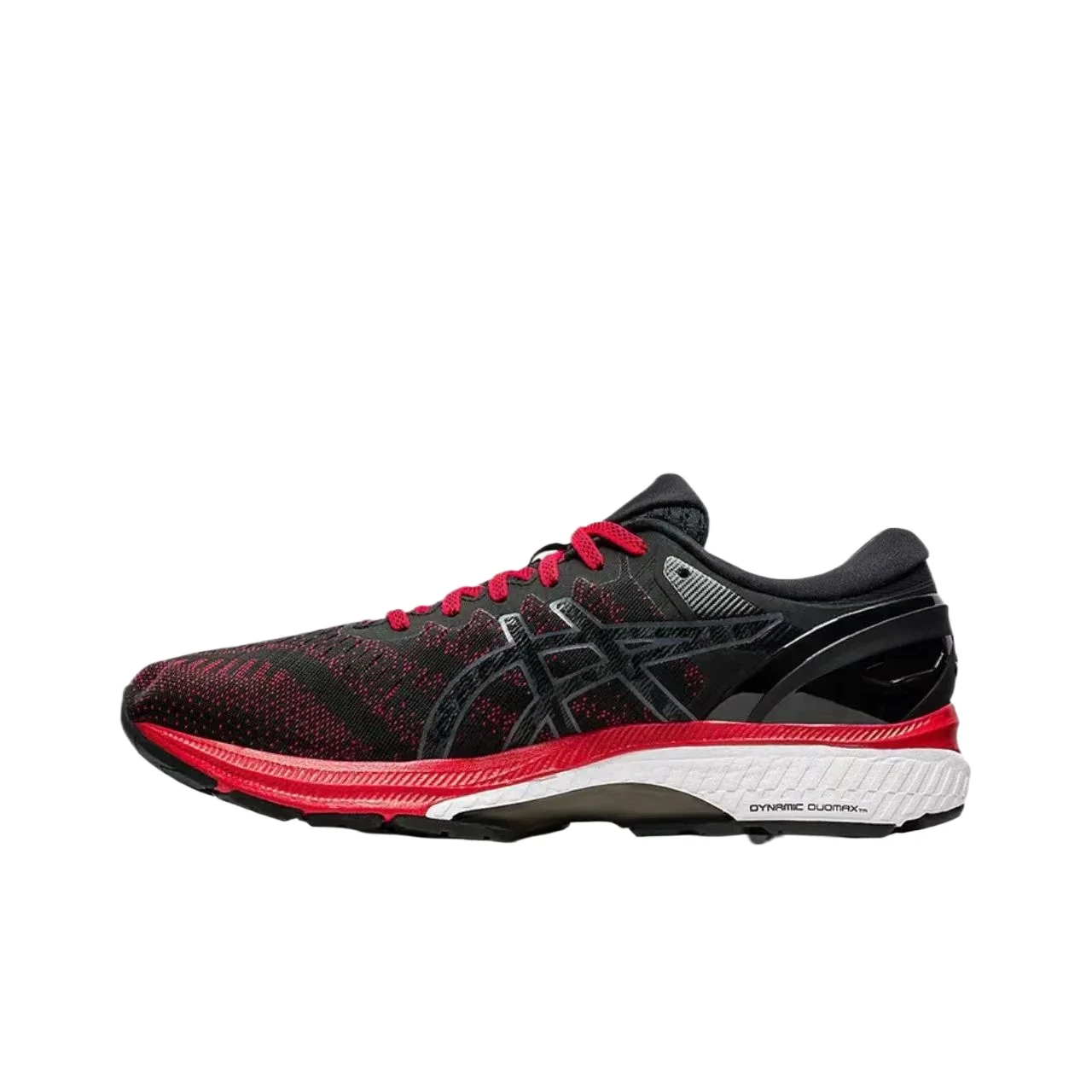 Asics Gel Kayano 27 Original Men Running Shoes BLACK Cushion Men Sneaker Breathable Sport Shose Black-red