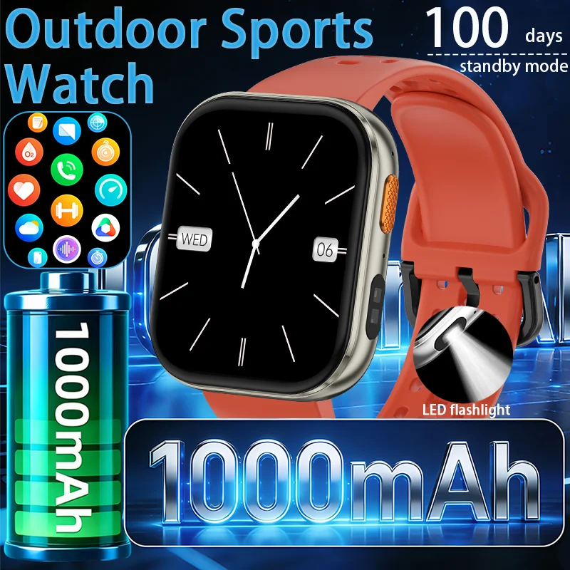 

2026 new smartwatch men's.04-inch high-definitionscreenwaterproofsportsfitnesstracker BluetoothcallsmartwatchValentine'sDaygift