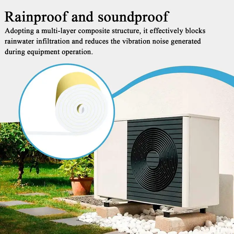 

Soundproofing Panels 78.74x1.97 Inches Foam Panel Noise Reduction Barrier Rainproof Self-Adhesive Padding Soundproof For Garage