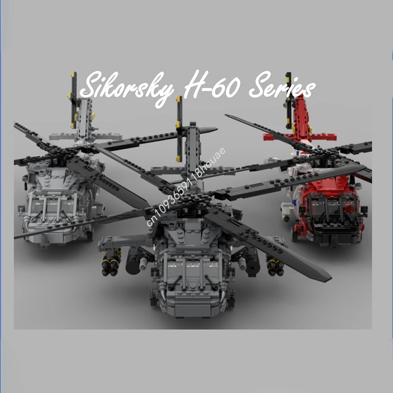 

2690 шт. MOC Sikorsky H60 Series Pack Black Hawk Sea Jayhawk nan Модель Строительные блоки Детские игрушки для рукоделия Идея DIY Рождественские подарки
