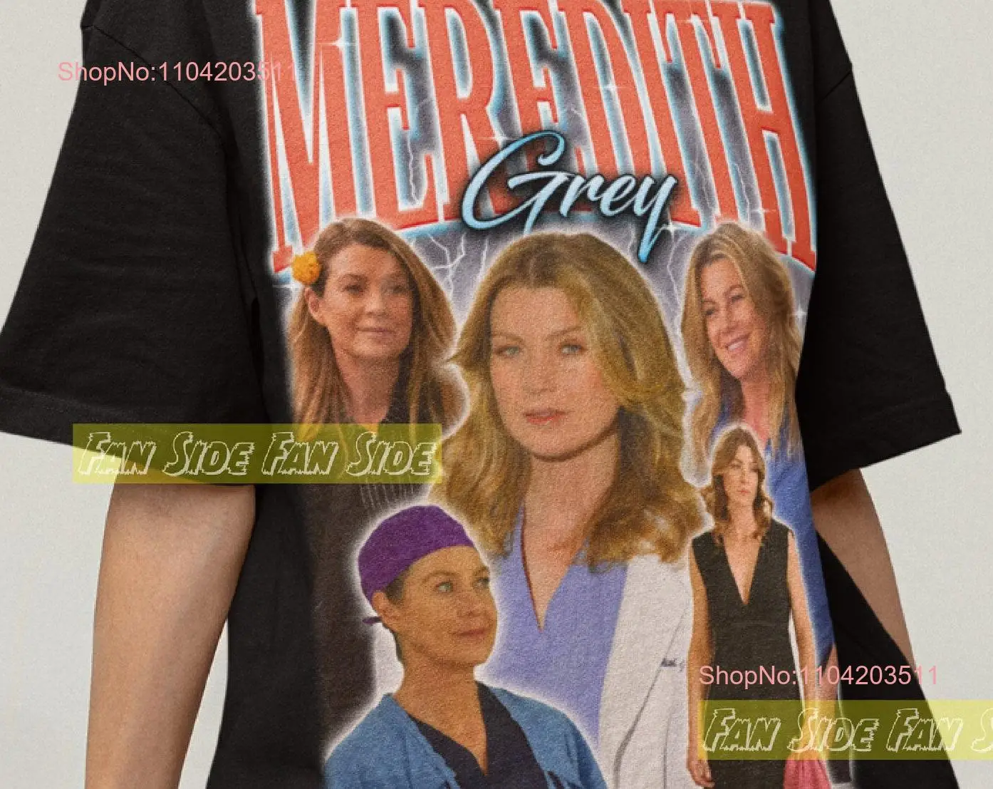 Meredith Grey T Shirt greys anatomy sweaT doctor fan shirts long or short sleeves